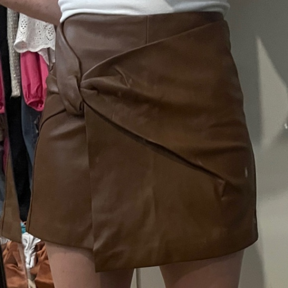 Zara Brown Mini Skirt